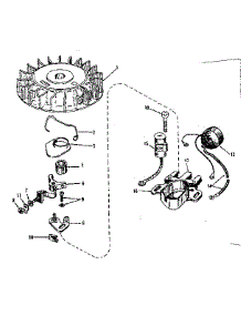 Magneto parts for Lauson Lawn & Garden Engine LAV22L-3044T from AppliancePartsPros.com