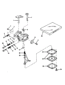 Carburetor No. 630875 parts for Lauson Lawn & Garden Engine LAV22L-3044T from AppliancePartsPros.com