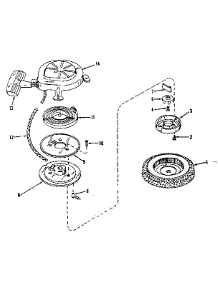 Rewind Starter No. 590358 parts for Lauson Lawn & Garden Engine LAV22M-3044P from AppliancePartsPros.com