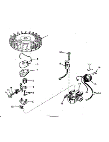 Magneto No. 610690A parts for Lauson Lawn & Garden Engine LAV30-30282E from AppliancePartsPros.com