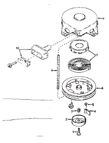 Rewind Starter No. 590420 parts for Lauson Lawn & Garden Engine LAV30-30282E from AppliancePartsPros.com