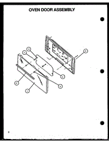 Oven Door Assembly parts for Amana Gas Range LBP26AA0Y/P1141115NW from AppliancePartsPros.com