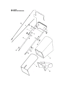 Handle parts for Husqvarna Gas Walk-Behind Mower LC121FH-96148006100 from AppliancePartsPros.com