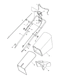 Handle parts for Husqvarna Gas Walk-Behind Mower LC221FH-96145003600 from AppliancePartsPros.com