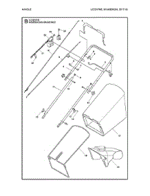 Handle Parts parts for Husqvarna Gas Walk-Behind Mower LC221FHE-96148006200 from AppliancePartsPros.com