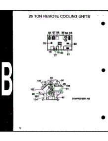 20 Ton Remote Cooling Units (Lca200a103a / P1165909c) (Lca200a104a / P1165910c) parts for Amana Central Air Conditioner LCA075A104A/P1165902C from AppliancePartsPros.com