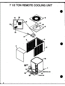 7 1 / 2 Ton Remote Cooling Unit (Lca075a103a / P1165901c) (Lca075a104a / P1165902c) parts for Amana Central Air Conditioner LCA150A104A/P1165908C from AppliancePartsPros.com