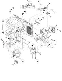 Interior parts for Amana Microwave LD10D2-P1329702M from AppliancePartsPros.com