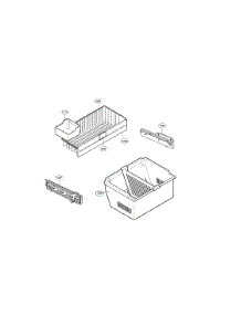 Freezer Parts parts for Lg Bottom-Mount Refrigerator LDC22720SW/03 from AppliancePartsPros.com