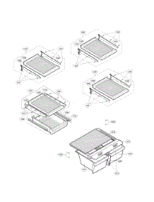 Refrigerator Parts parts for Lg Bottom-Mount Refrigerator LDC22720SW/03 from AppliancePartsPros.com