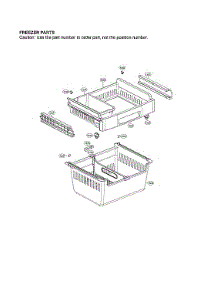 Freezer Parts parts for Lg Bottom-Mount Refrigerator LDC24370ST/00 from AppliancePartsPros.com