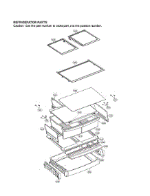 Refrigerator Parts parts for Lg Bottom-Mount Refrigerator LDC24370ST/00 from AppliancePartsPros.com