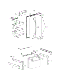 Door Parts parts for Lg Bottom-Mount Refrigerator LDC24370ST/02 from AppliancePartsPros.com