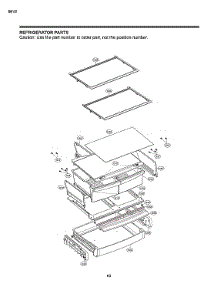 Refrigerator Parts parts for Lg Bottom-Mount Refrigerator LDCS24223W/02 from AppliancePartsPros.com