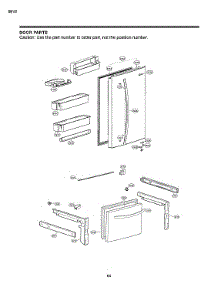 Door Parts parts for Lg Bottom-Mount Refrigerator LDCS24223W/02 from AppliancePartsPros.com