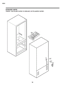 Icemaker Parts parts for Lg Bottom-Mount Refrigerator LDCS24223W/02 from AppliancePartsPros.com