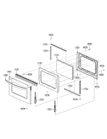 Lower Door Parts parts for Lg Electric Range LDE3017ST/00 from AppliancePartsPros.com