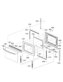 Lower Door Parts parts for Lg Electric Range LDE3017SW/00 from AppliancePartsPros.com