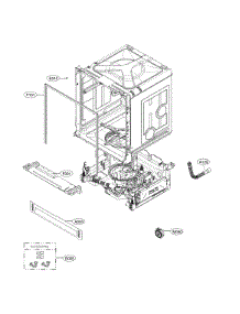 Exploded View parts for Lg Dishwasher LDF5545WW/00 from AppliancePartsPros.com