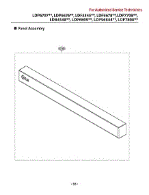 Panel Assy parts for Lg Dishwasher LDF5678BD/00 from AppliancePartsPros.com