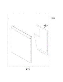 Front Cover Assembly parts for Lg Dishwasher LDF5678ST/00 from AppliancePartsPros.com