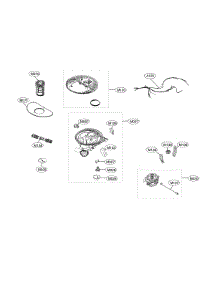 Sump Assembly parts for Lg Dishwasher LDF5678ST/00 from AppliancePartsPros.com