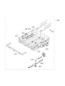 Upper Rack Assembly parts for Lg Dishwasher LDF5678ST/00 from AppliancePartsPros.com