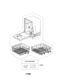 Exploded View parts for Lg Dishwasher LDF6920ST from AppliancePartsPros.com