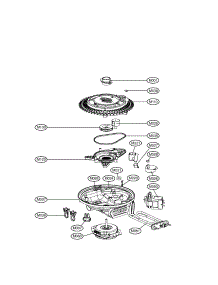 Sump Assembly parts for Lg Dishwasher LDF6920ST from AppliancePartsPros.com