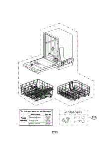 Exploded View Parts parts for Lg Dishwasher LDF7932ST from AppliancePartsPros.com