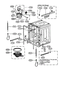 Tub parts for Lg Dishwasher LDF8812ST from AppliancePartsPros.com