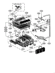 Rack parts for Lg Dishwasher LDF8812ST from AppliancePartsPros.com