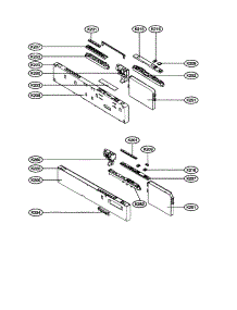 Panel parts for Lg Dishwasher LDF8812ST from AppliancePartsPros.com