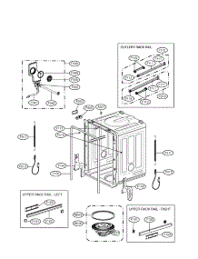 Tub Assembly parts for Lg Dishwasher LDF9810ST from AppliancePartsPros.com