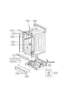 Exploded View Parts parts for Lg Dishwasher LDF9932ST from AppliancePartsPros.com