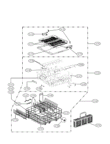 Rack Assembly Parts parts for Lg Dishwasher LDF9932ST from AppliancePartsPros.com