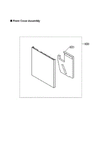 Front Cover Assy parts for Lg Dishwasher LDFN3432T/00 from AppliancePartsPros.com