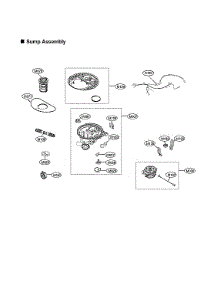 Sump Assy parts for Lg Dishwasher LDFN3432T/00 from AppliancePartsPros.com