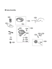 Sump Assy parts for Lg Dishwasher LDFN343LS/00 from AppliancePartsPros.com