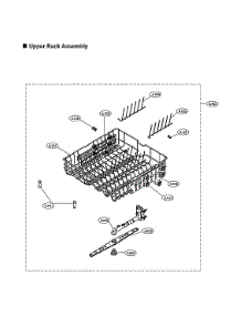 Upper Rack Assy parts for Lg Dishwasher LDFN343LS/00 from AppliancePartsPros.com