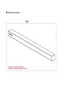 Panel Assy parts for Lg Dishwasher LDFN4542D/00 from AppliancePartsPros.com