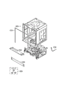 Main Assy parts for Lg Dishwasher LDFN4542D/00 from AppliancePartsPros.com