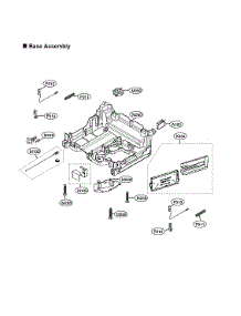 Base Assy parts for Lg Dishwasher LDFN4542S/00 from AppliancePartsPros.com