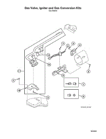 Gas Valve / Igniter / Gas Conversion Kits parts for Speed Queen Dryer LDGE5BGS113TW01-START-S#2001000001 from AppliancePartsPros.com
