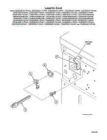 Lead-In Cord parts for Speed Queen Dryer LDGE5BGS113TW01-THRU-S#1912999999 from AppliancePartsPros.com
