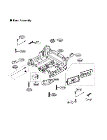 Panel Assy parts for Lg Dishwasher LDP6797BM/01 from AppliancePartsPros.com