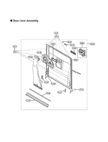 Door Liner Assy parts for Lg Dishwasher LDP6809BD/00 from AppliancePartsPros.com