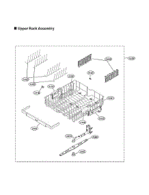 Upper Rack Assy parts for Lg Dishwasher LDP6809BD/00 from AppliancePartsPros.com
