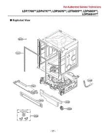 Lower Frame Assy parts for Lg Dishwasher LDP6809SS/00 from AppliancePartsPros.com