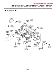 Base Assy parts for Lg Dishwasher LDP6809SS/00 from AppliancePartsPros.com